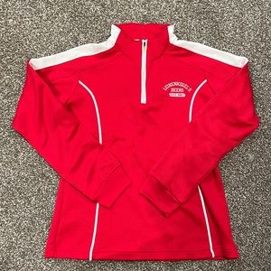 Leinenkugel 3/4zip. Red. Medium.